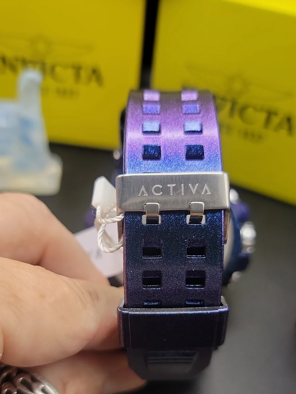 Activa X Invicta Digital Summit Unisex Watch - 50mm. Iridescent, Purple ACW8082